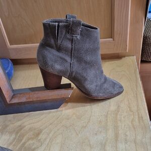 SOLD J. Crew Taupe Suede Heeled Boots